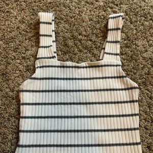 AE Striped Wide-Strap Crop Cami